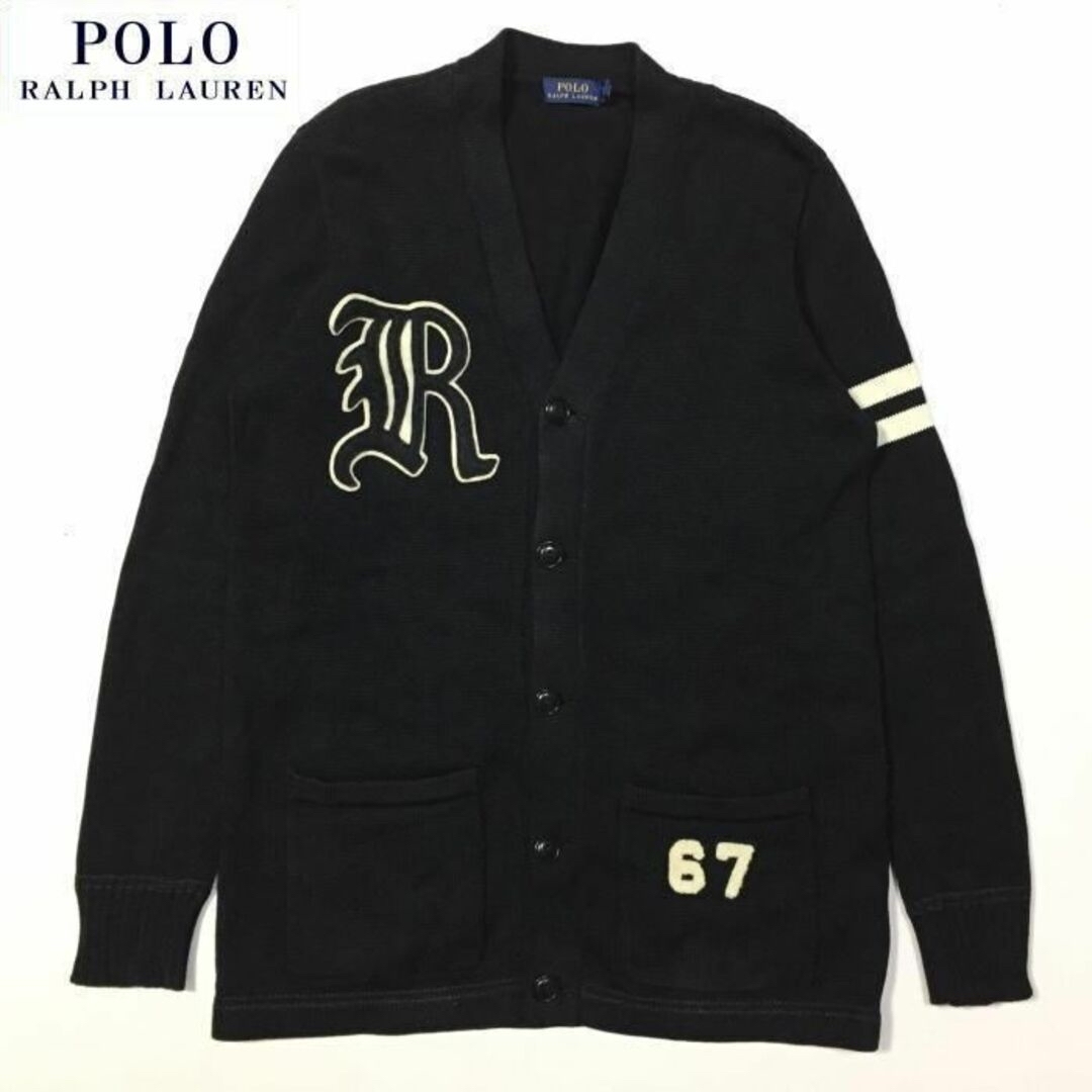 POLO RALPH LAUREN(ポロラルフローレン)の美品 定価44,000円 ポロ ラルフローレン パッチワーク カーディガン S レディースのトップス(カーディガン)の商品写真