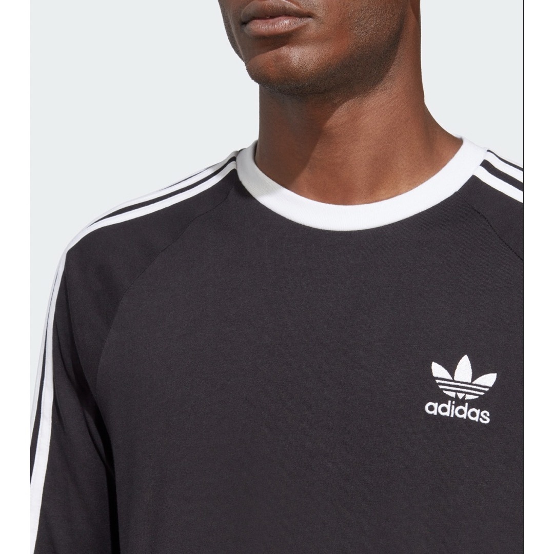 adidas(アディダス)のadidas ロンＴ ブラック 3XL メンズのトップス(Tシャツ/カットソー(七分/長袖))の商品写真