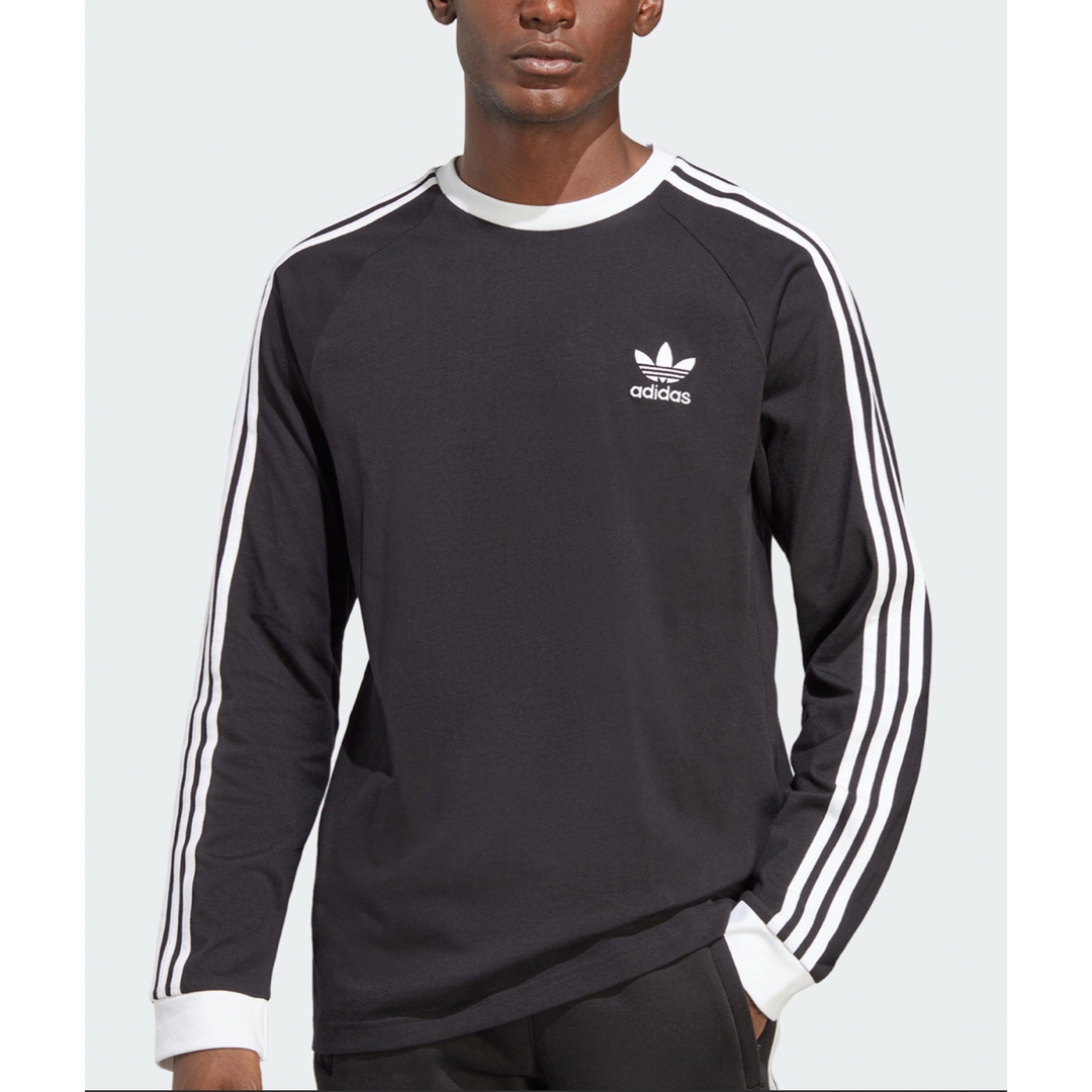 adidas(アディダス)のadidas ロンＴ ブラック 3XL メンズのトップス(Tシャツ/カットソー(七分/長袖))の商品写真