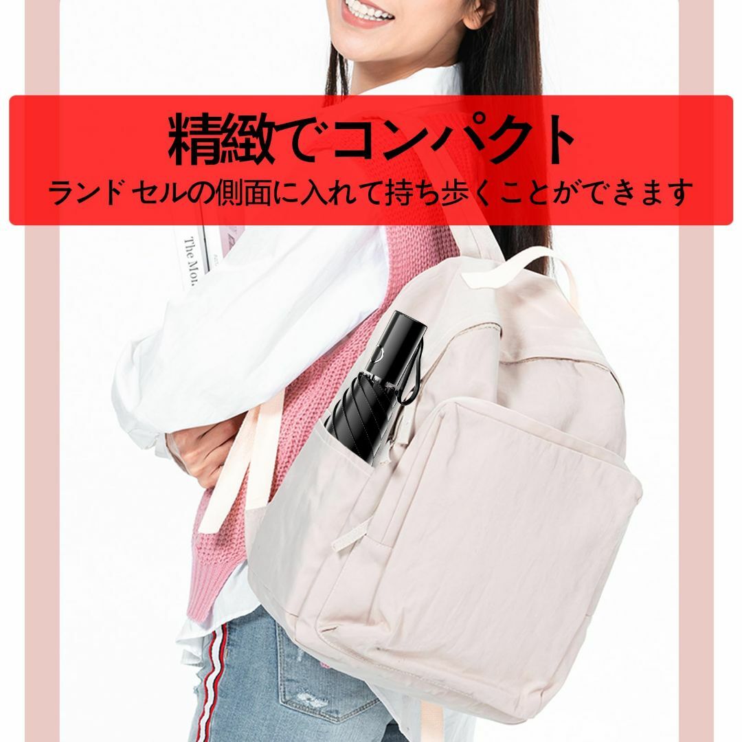 【色: ZDS-Black(With handbag)】軽量 折り畳み傘 メンズ レディースのファッション小物(その他)の商品写真