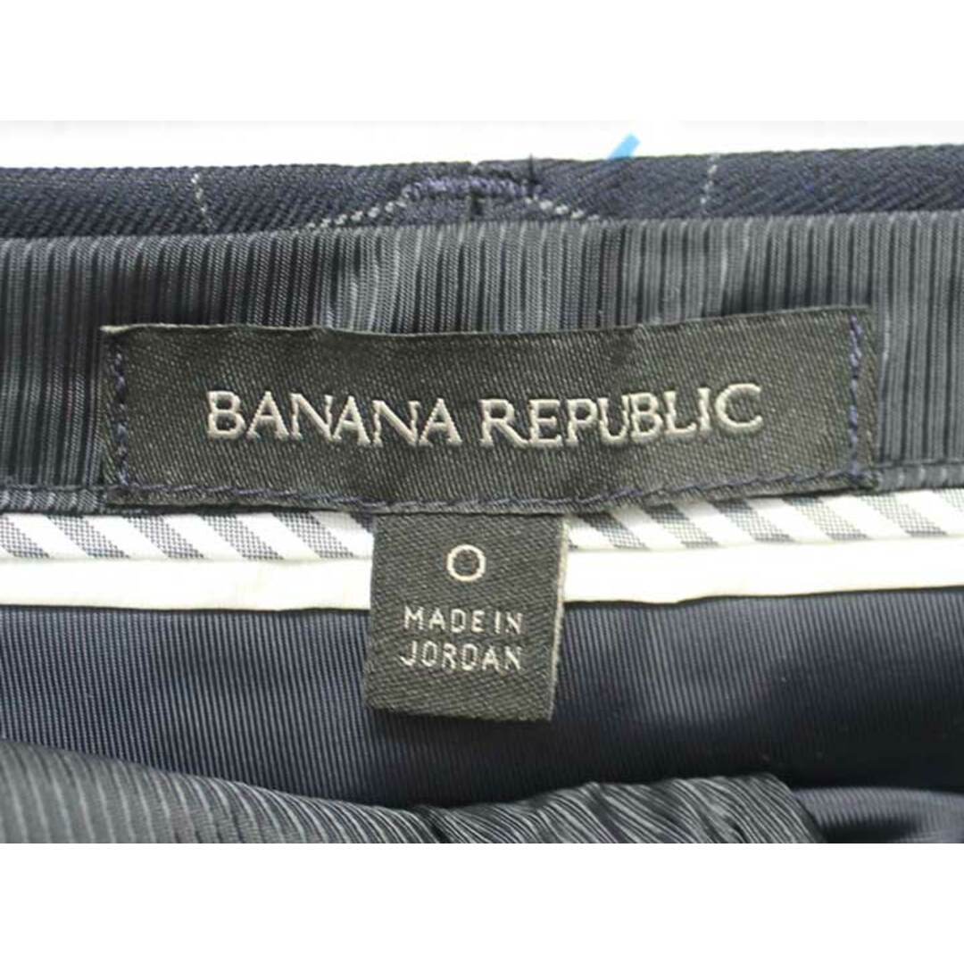 Banana Republic(バナナリパブリック)の△BANANA REPUBLIC/バナナ・リパブリック△チェッククロップドテーパードパンツ/七分丈　ネイビー/紺　レディース　0　【中古】 春夏 412032 レディースのパンツ(その他)の商品写真