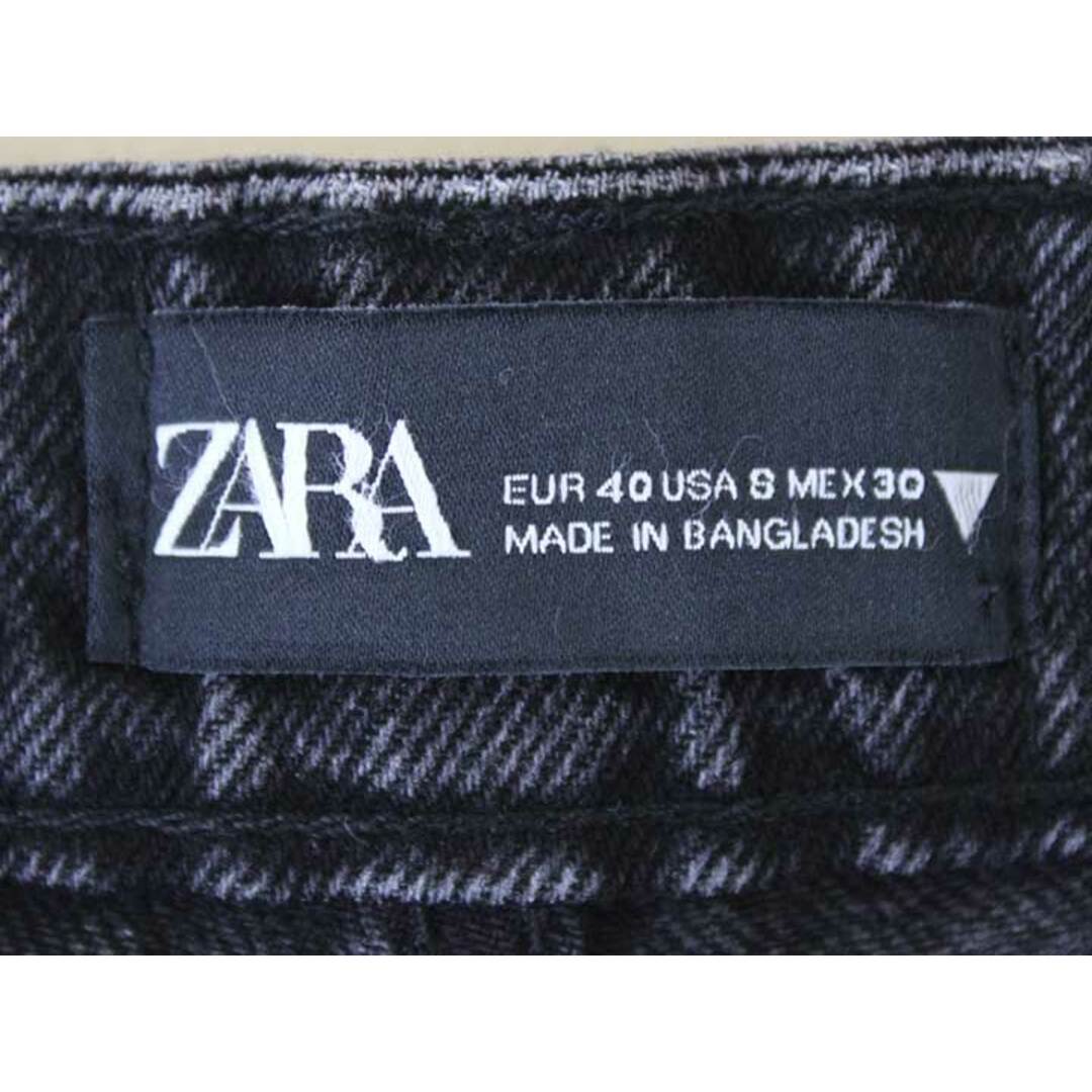 ZARA(ザラ)の【値下げ】‡ZARA/ザラ‡ワイドデニムパンツ/十分丈 ブラック/黒 レディース EUR40 【中古】春夏秋冬 326032 レディースのパンツ(その他)の商品写真