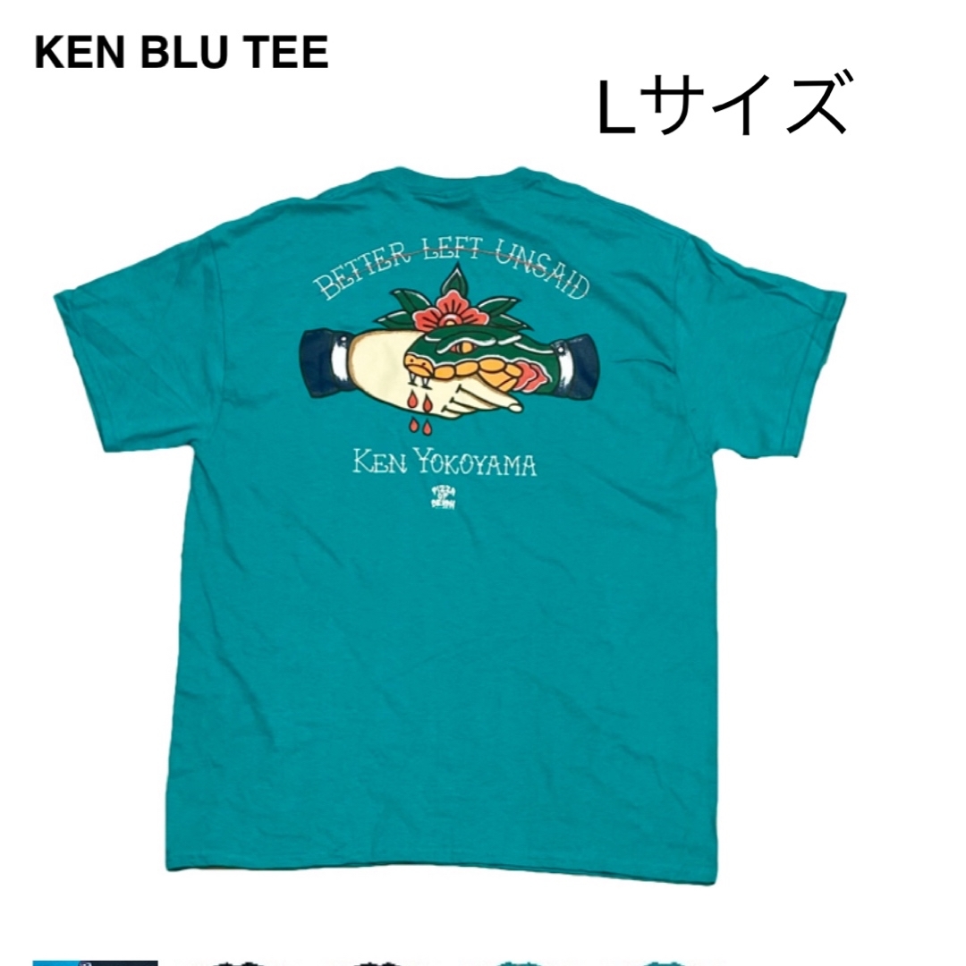 ken yokoyama Tシャツ KEN BLU TEE Lサイズ エンタメ/ホビーのタレントグッズ(ミュージシャン)の商品写真