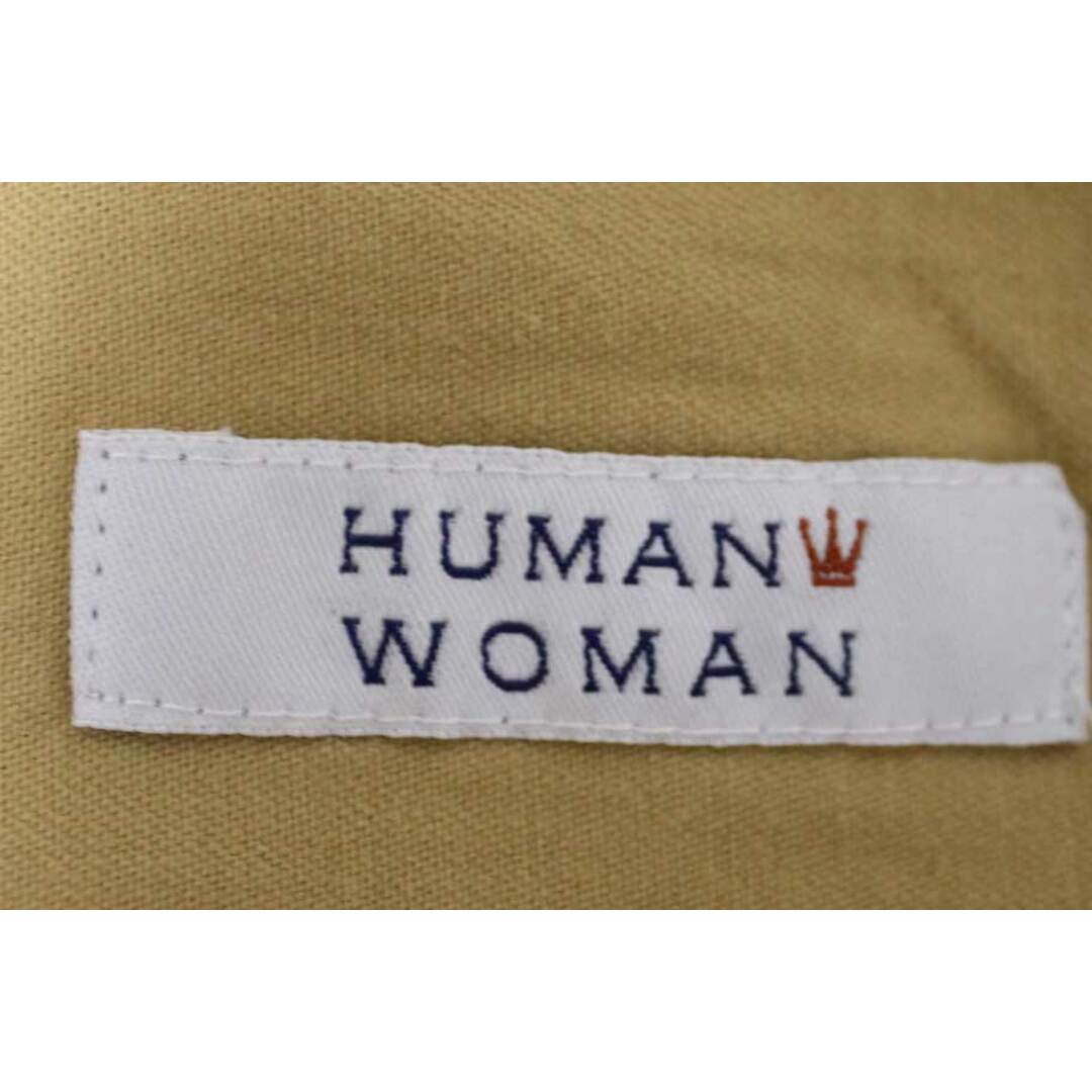 HUMAN WOMAN(ヒューマンウーマン)の【値下げ】〓HUMANWOMAN/ヒューマンウーマン〓コットンストレッチパンツ/十分丈 イエローベージュ/黄土色 レディース S  春夏秋冬 511132 レディースのパンツ(その他)の商品写真