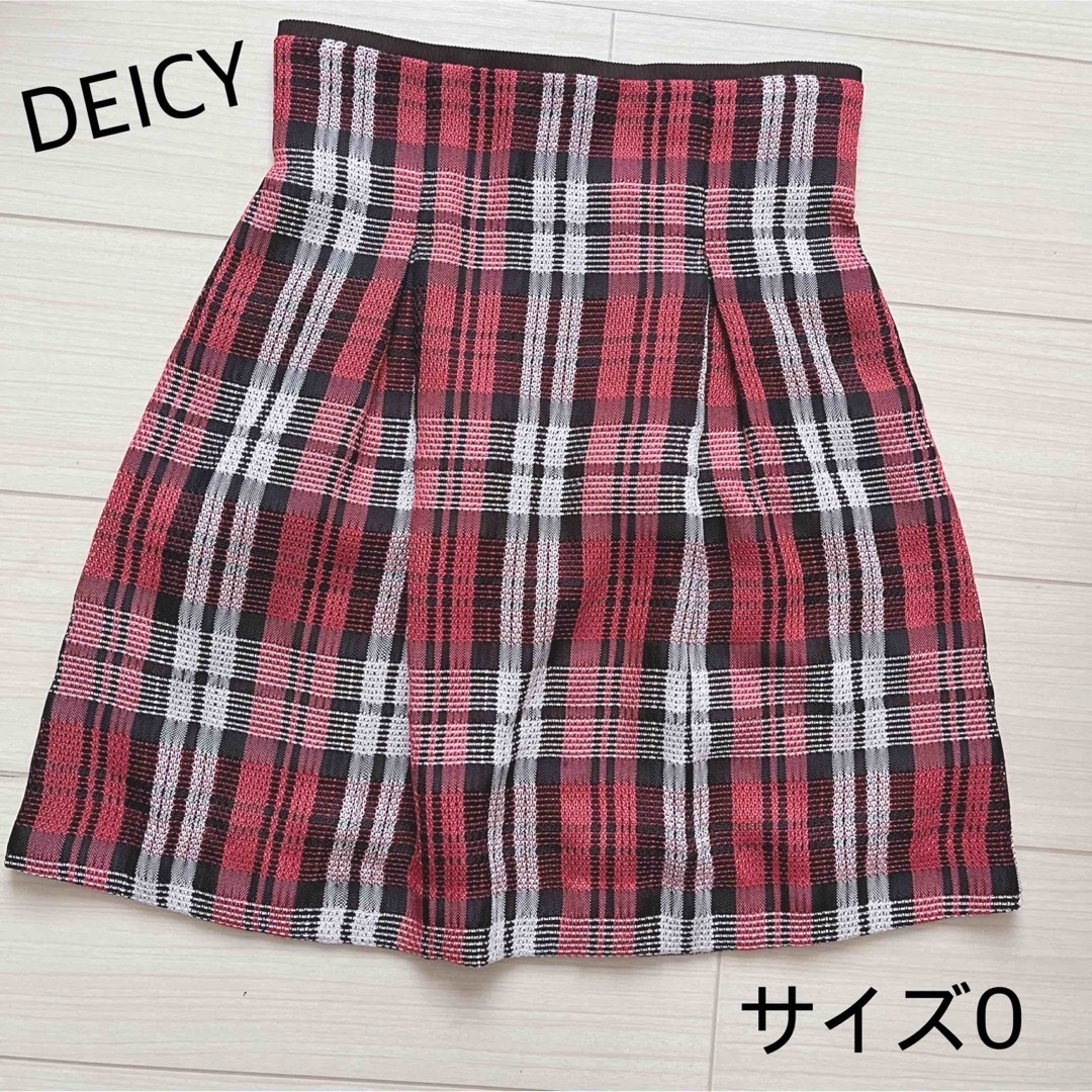 deicy(デイシー)のDEICY デイシー チェック柄 フレア スカート ミニ レディースのスカート(ミニスカート)の商品写真