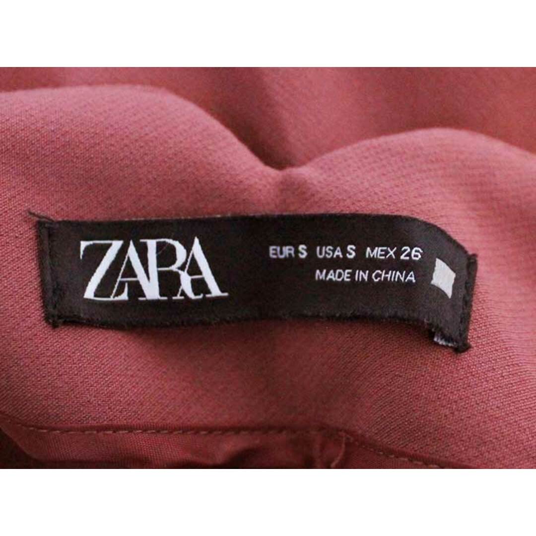 ZARA(ザラ)の【値下げ】△ZARA/ザラ△ハイウエストパンツ/十分丈/無地　レッド/赤　レディース　S　【中古】 春夏秋冬 122032 レディースのパンツ(その他)の商品写真