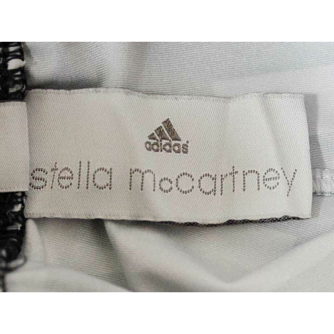 adidas(アディダス)の☆adidas by Stella McCartney/アディダスバイステラマッカートニー☆総ロゴレギンスパンツ/スポーツ/ウエストゴム/クロップド丈 ブラック×グレー×ホワイト レディース S【中古】春夏 012032 レディースのパンツ(その他)の商品写真