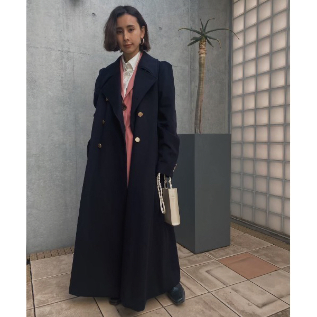 Ameri VINTAGE(アメリヴィンテージ)のameri vintage  CHARME FLARE LONG COAT レディースのジャケット/アウター(ロングコート)の商品写真