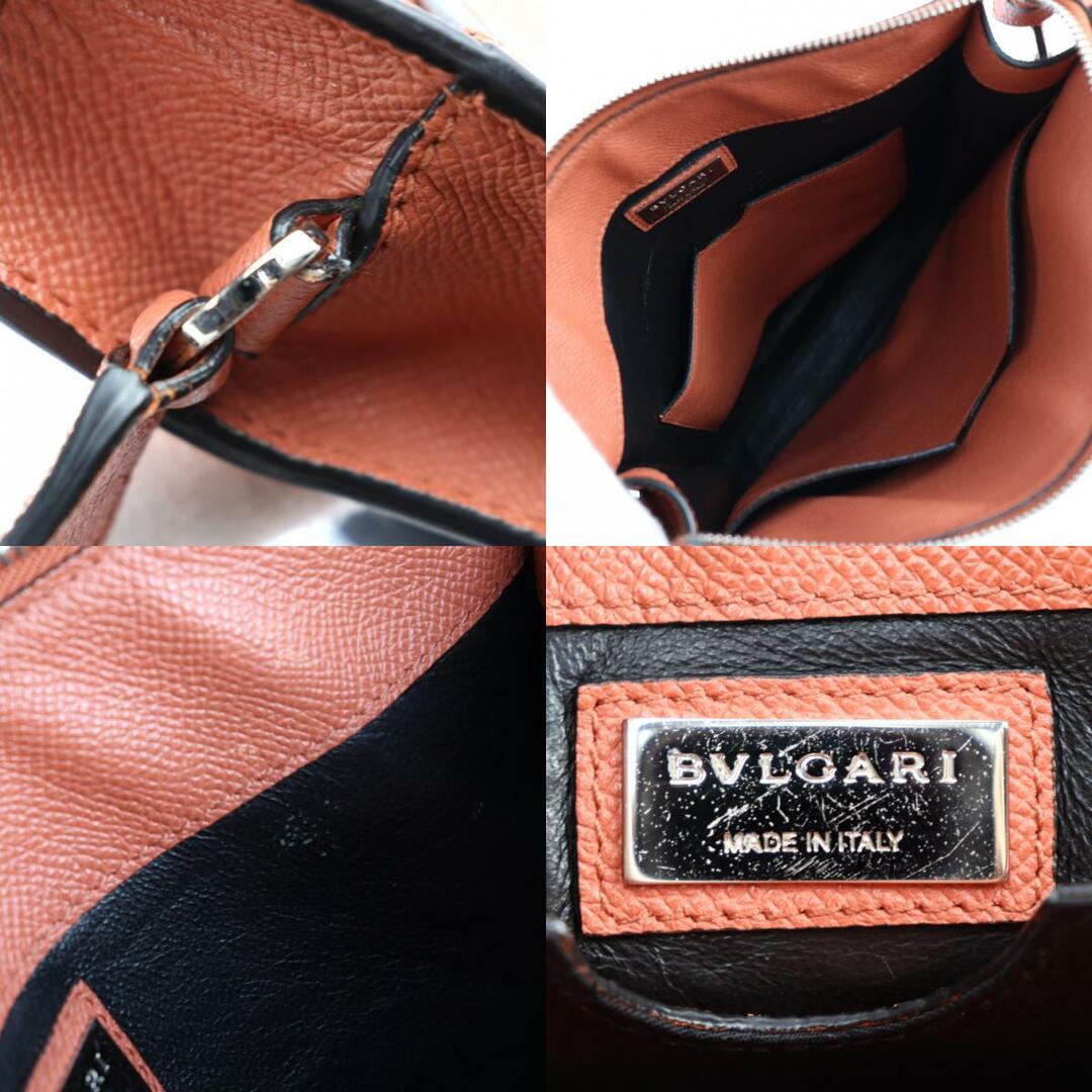 BVLGARI(ブルガリ)のBVLGARI ブルガリ ブルガリブルガリ マン メッセンジャーバッグ ショルダーバッグ 37627 グレインレザー   オレンジ系    【本物保証】 メンズのバッグ(ショルダーバッグ)の商品写真