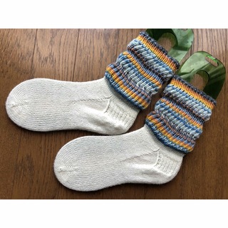 手編みの靴下, ハンドメイドの靴下, ルームソックス(レッグウェア)