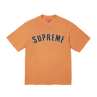 シュプリーム(Supreme)のSupreme Cracked Arc S/S Top オレンジ　L　アーチロゴ(Tシャツ/カットソー(半袖/袖なし))