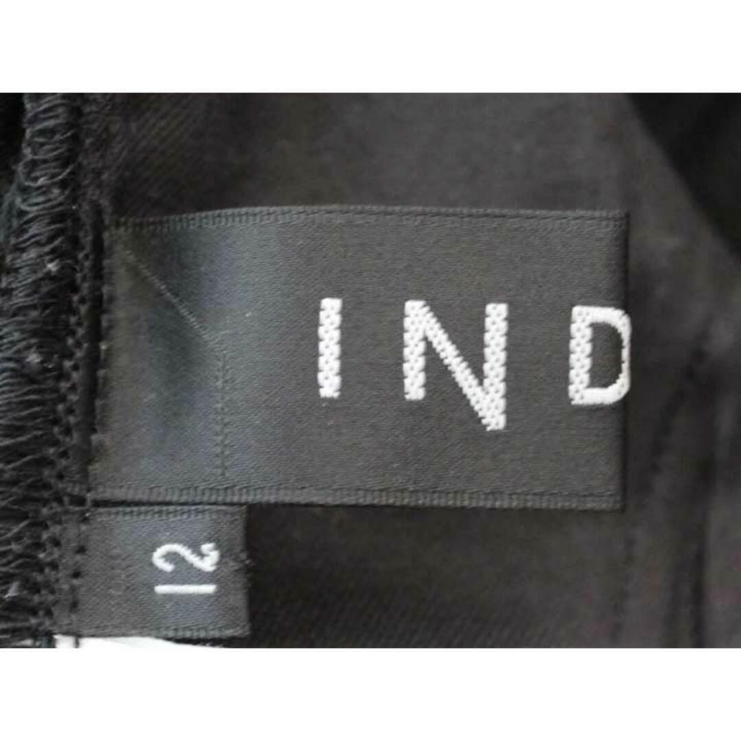 INDIVI(インディヴィ)の☆INDIVI/インディヴィ☆ロールアップクロップドパンツ/ポケット/無地 ブラック/黒 レディース 12【中古】春夏 902042 レディースのパンツ(その他)の商品写真