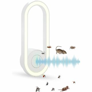 【2023版】超音波式害虫駆除器 ネズミ駆除 蚊取り器 虫除け器 蚊除け 静音(ノーカラージャケット)
