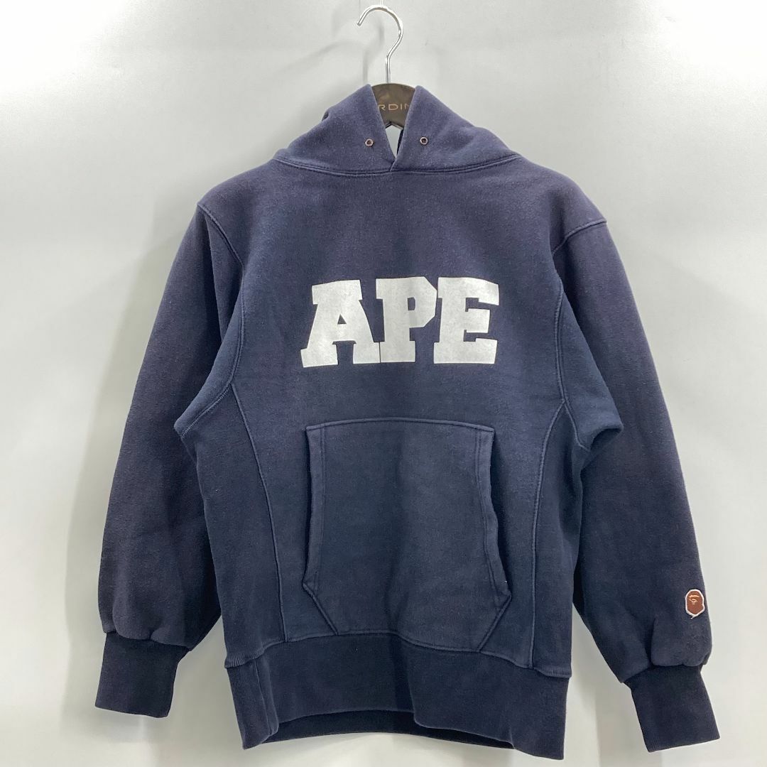 A BATHING APE(アベイシングエイプ)のA BATHING APE アベイシングエイプ　パーカー　Mサイズ　ロゴ メンズのトップス(パーカー)の商品写真