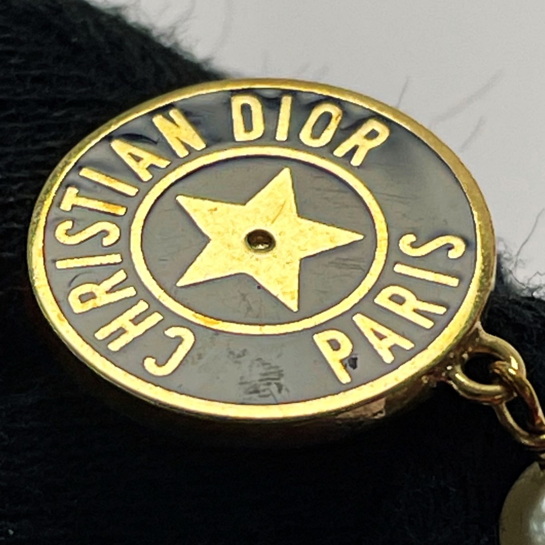 Christian Dior(クリスチャンディオール)の☆☆Christian Dior クリスチャンディオール ピアス E1967 ゴールド×ネイビー メッキ スター メダリオン レディース アクセサリー レディースのアクセサリー(ピアス)の商品写真