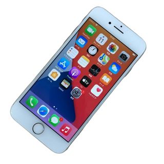 アップル(Apple)のApple iPhone8 256GB シルバー MQ852J/A SIMロック解除済 au ○判定 白ロム 訳あり 12403K188(スマートフォン本体)