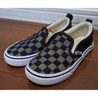 ヴァンズ(VANS)の専用ページ　VANS　バンズ　子供　靴　キッズ　18㎝　黒　デニム　柄物(スニーカー)