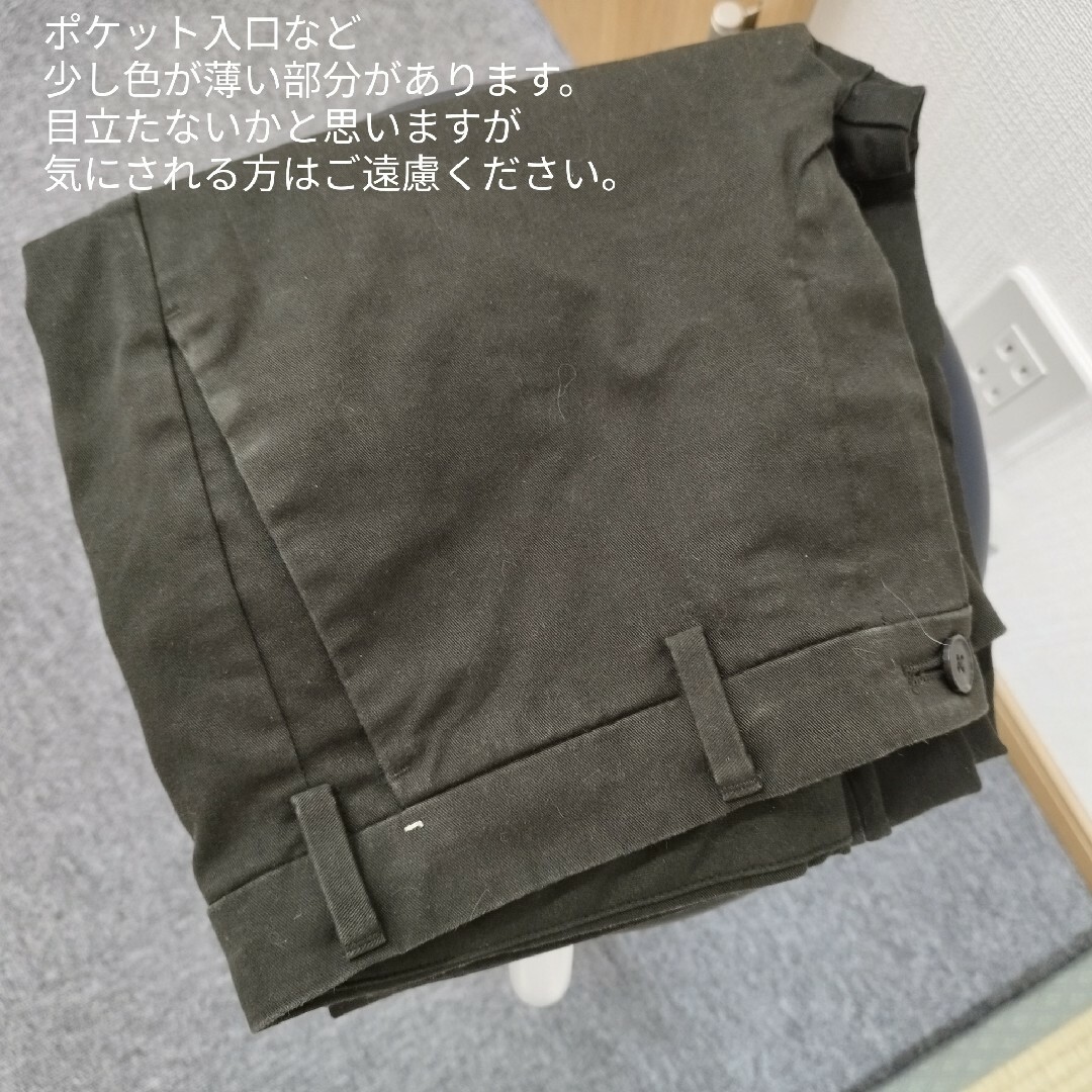 UNIQLO(ユニクロ)の0310 ユニクロ メンズ スリムフィットチノ オリーブ（深緑）サイズ82 メンズのパンツ(チノパン)の商品写真