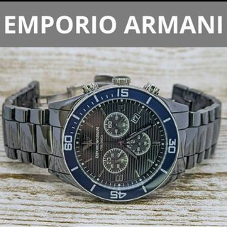 エンポリオアルマーニ(Emporio Armani)のエンポリオアルマーニ　セラミック　ブラック　AX　EMPORIO ARMANI(腕時計(アナログ))