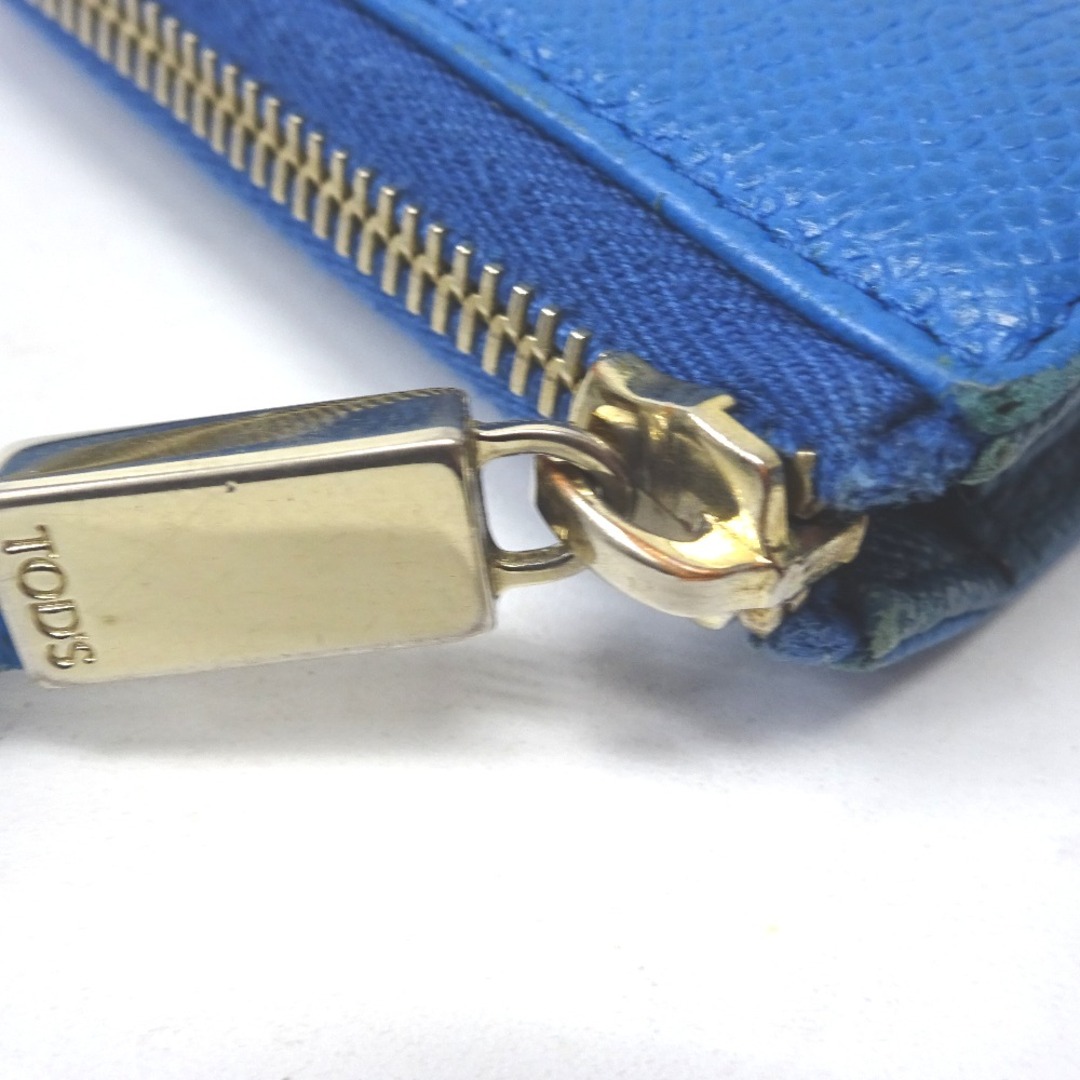 TOD'S(トッズ)のトッズ 長財布
 レザー L字ファスナー ブルー FtTh956312 中古 レディースのファッション小物(財布)の商品写真