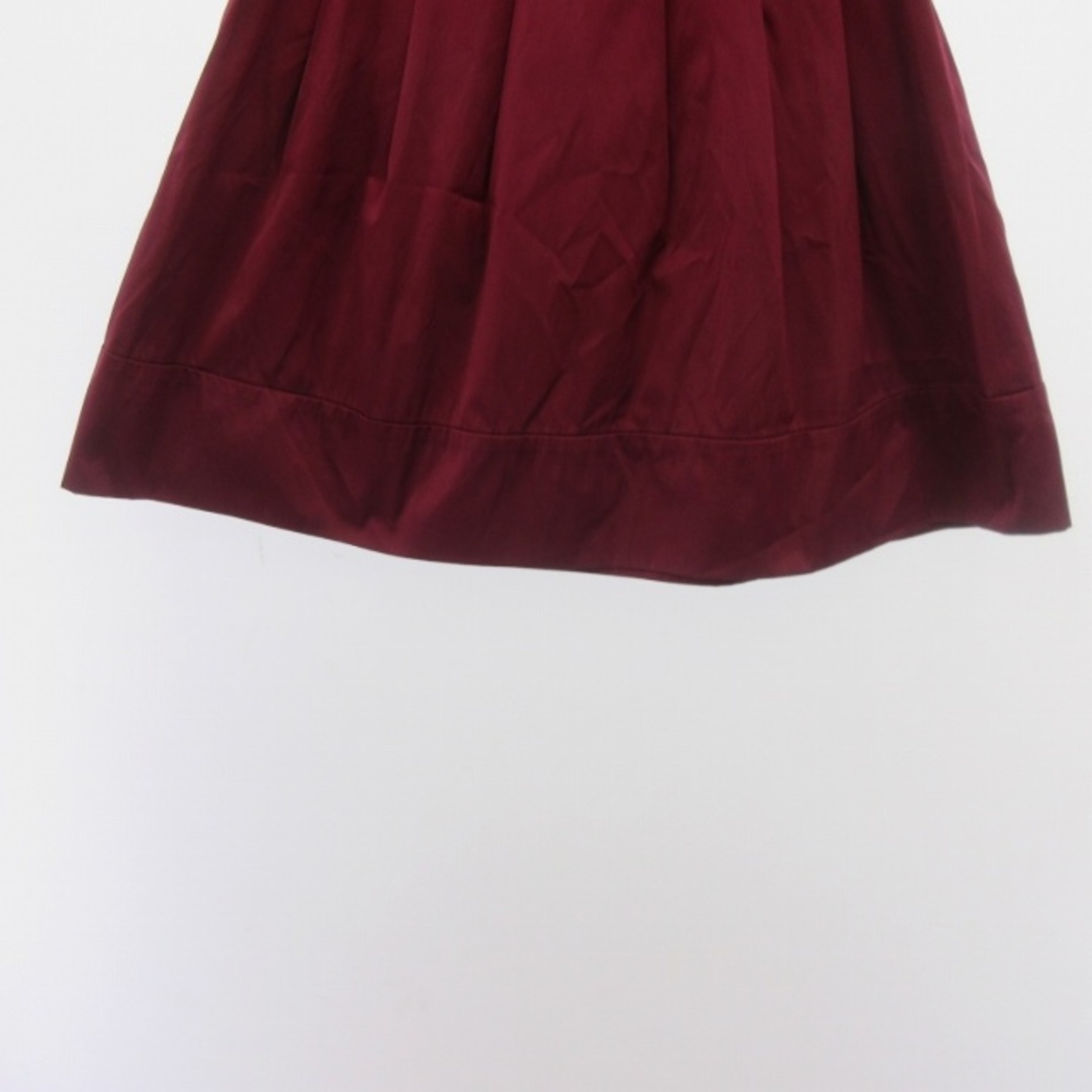 LANVIN en Bleu(ランバンオンブルー)のランバンオンブルー 美品 ギャザースカート フレア 38 約M ■GY09 レディースのスカート(ひざ丈スカート)の商品写真
