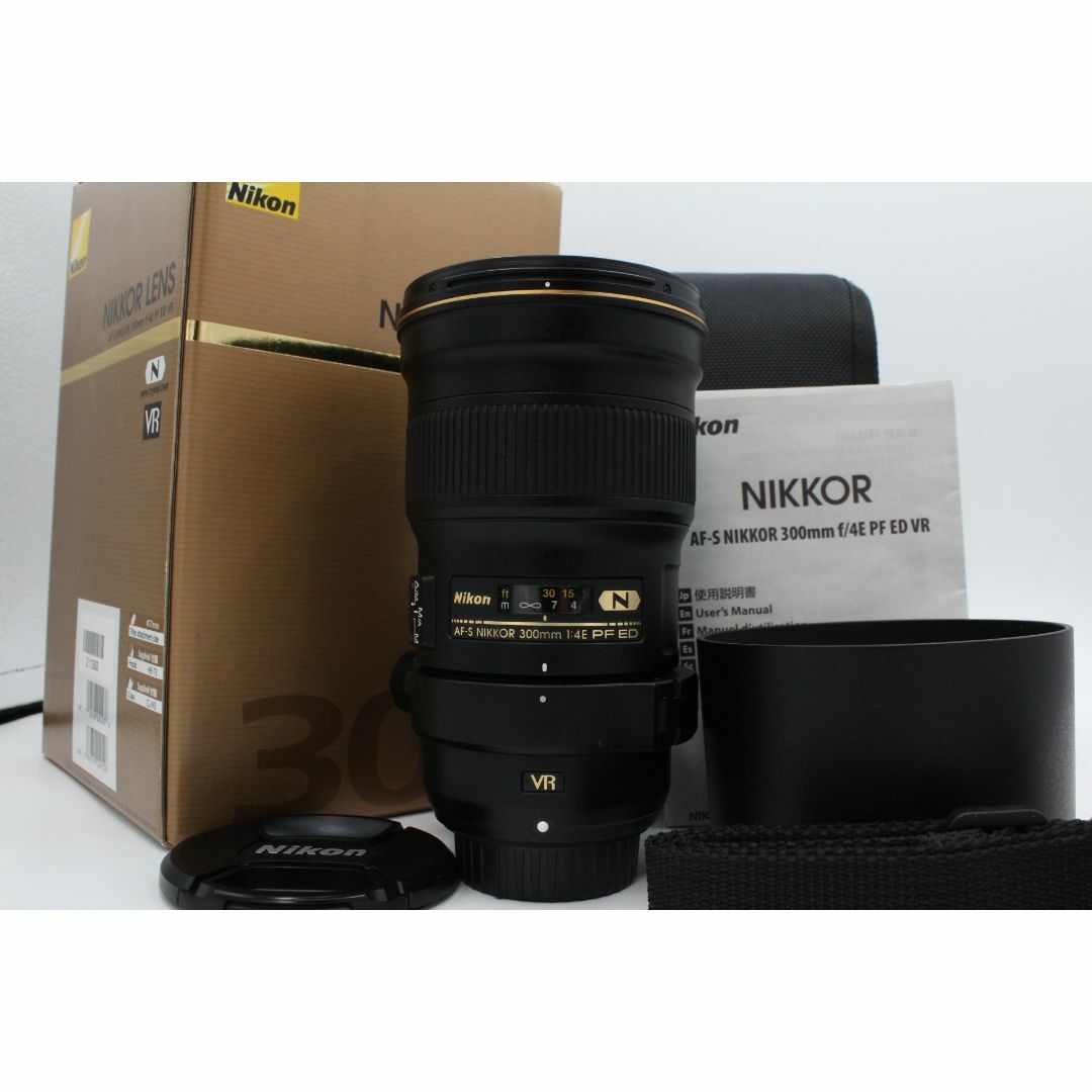 ＜＜化粧箱＆専用ケース付き！！＞＞【美品】NIKON 単焦点レンズ AF-S NIKKOR 300mm f/4E PF ED VR フルサイズ対応 #LE2024127