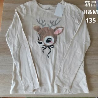 H&M - H&M　バンビ　子鹿　Tシャツ　ロンT　135