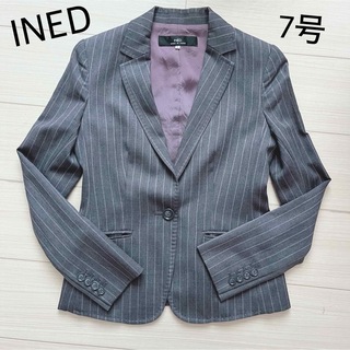 イネド(INED)のINED レディース ストライプ ジャケット スーツ(テーラードジャケット)