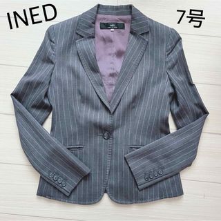 イネド(INED)のINED レディース ストライプ ジャケット スーツ(テーラードジャケット)