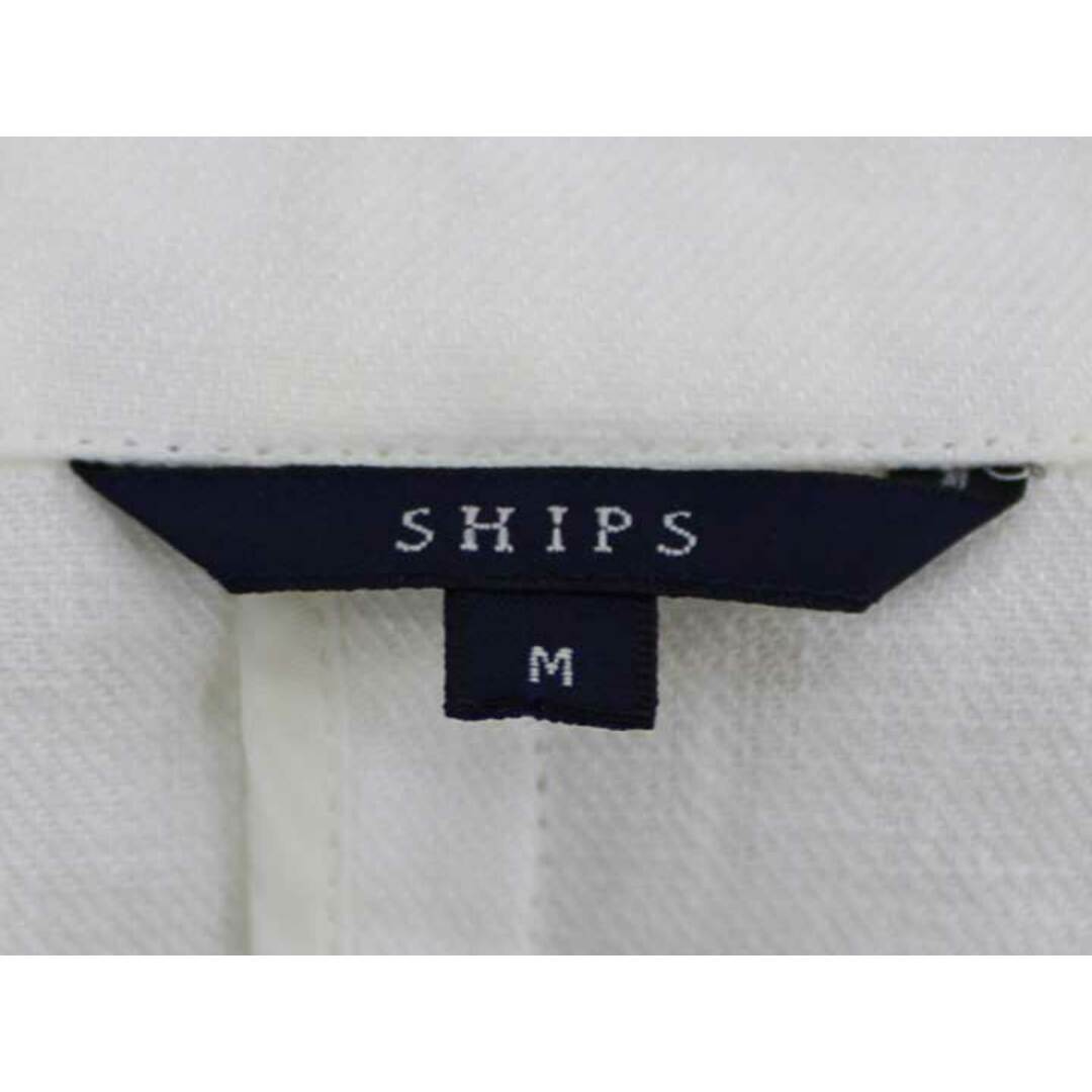 SHIPS(シップス)の■SHIPS/シップス■リネンジャケット■長袖/ミドル丈 ホワイト/白 レディース M【中古】春夏 otr 912042 レディースのジャケット/アウター(その他)の商品写真