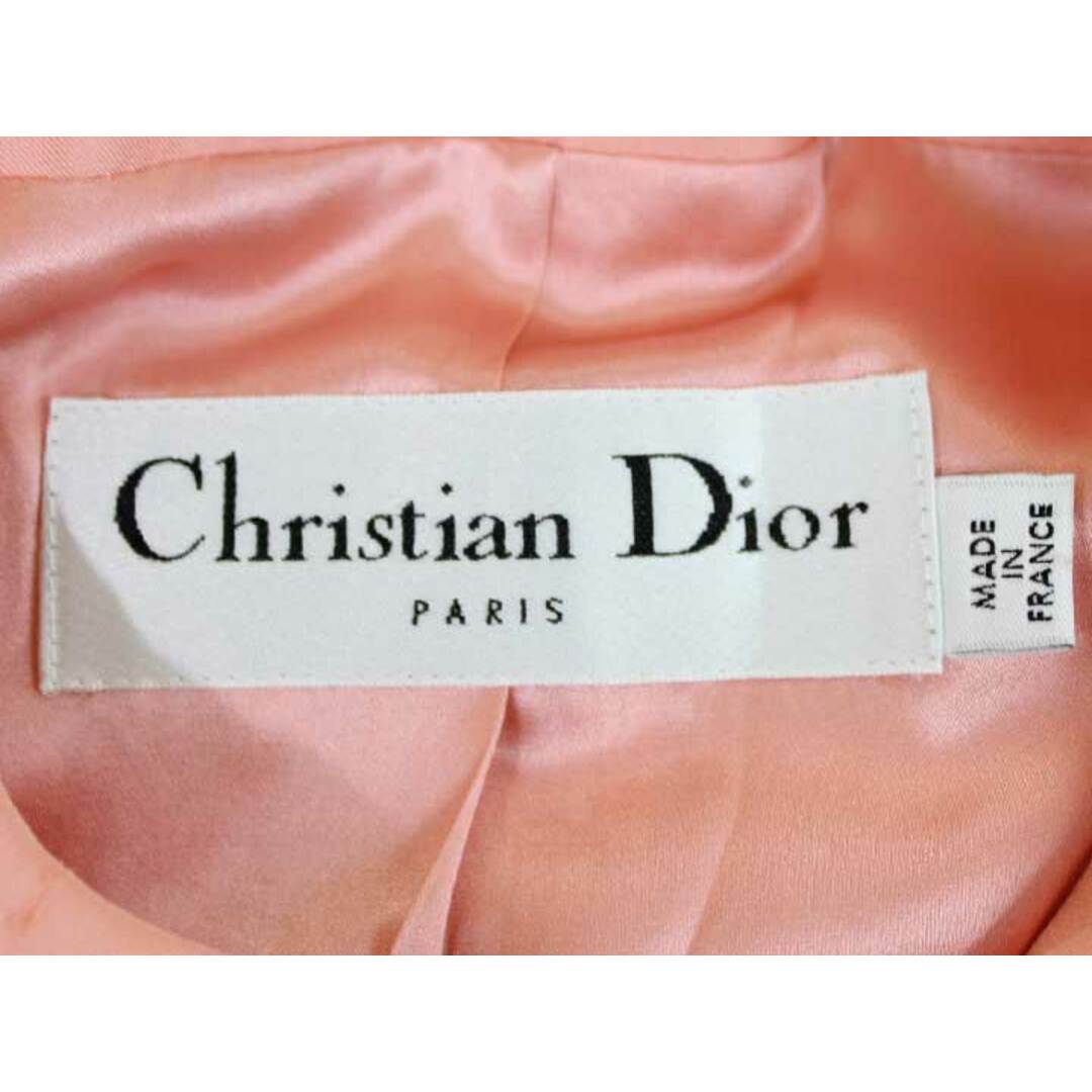 Dior(ディオール)の【春物 新入荷】★Christian Dior/クリスチャンディオール★フラワーモチーフコットンシルクジャケット/おしゃれ/フェミニン/上品/半袖 ピンク レディース F36【中古】春夏 022042 レディースのジャケット/アウター(その他)の商品写真