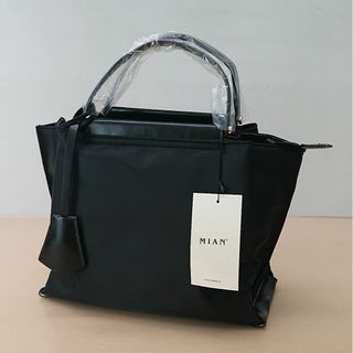 ミアン(MIAN)の【新品】ミアンLILY+ナイロン2wayハンドバッグ2221-126-1 BLK(ハンドバッグ)