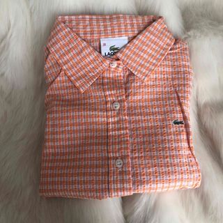 ロキエ(Lochie)のLACOSTE orange shirt(シャツ/ブラウス(半袖/袖なし))