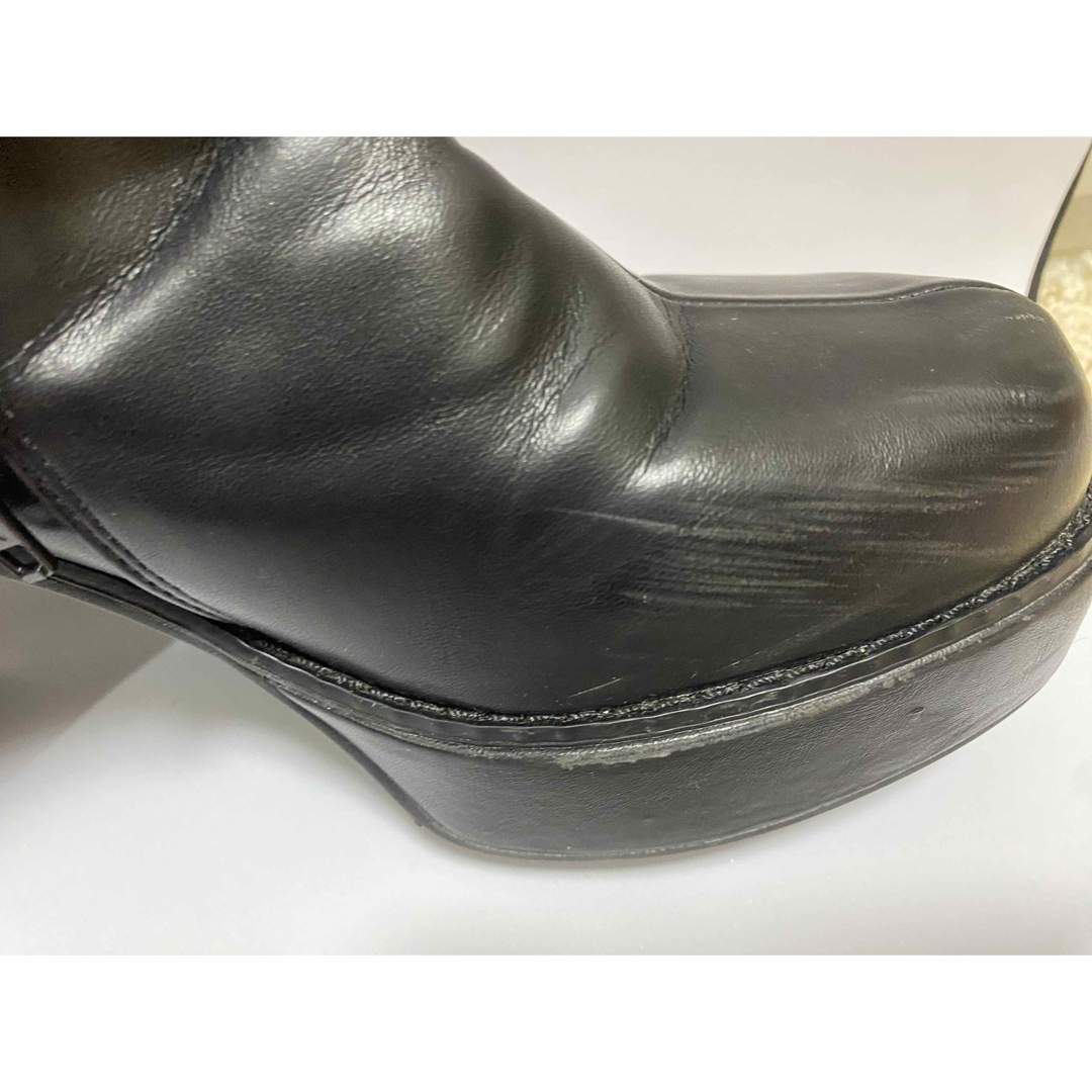 ORiental TRaffic(オリエンタルトラフィック)の黒 厚底 ブーティー ショートブーツ ブラック レディースの靴/シューズ(ブーティ)の商品写真