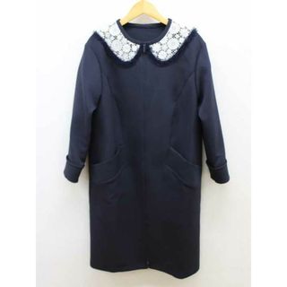 ルネ(René)の【春物 新入荷】‡Rene/ルネ‡2023年製/レースカラースプリングコート/アウター/長袖 ネイビー/紺 レディース 36【中古】春秋 otr 822042(その他)