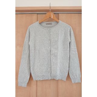 ザラ(ZARA)のZAＲA ニット カ―ディガン 春物 杢グレー(カーディガン)