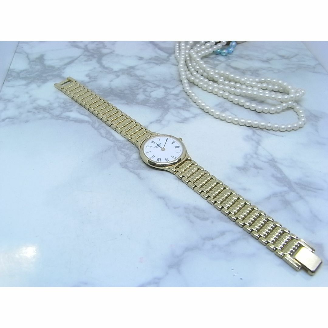 美品 JEAN PERRET ゴールドカラー サファイヤガラス レディース 美品 JEAN PERRET ゴールドカラー サファイヤガラス レディース