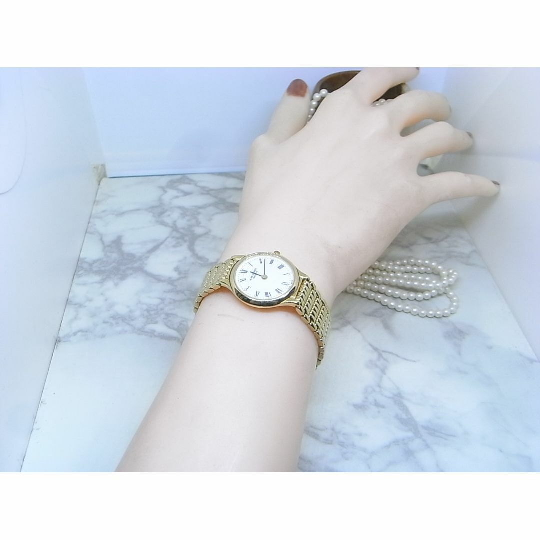 美品 JEAN PERRET ゴールドカラー サファイヤガラス レディース 美品 JEAN PERRET ゴールドカラー サファイヤガラス レディース