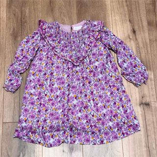 ザラキッズ(ZARA KIDS)のザラキッズ ワンピース 花柄 4-5y 110cm 未使用 (ワンピース)