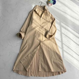 Bou Jeloud - 【新品】Bou Jeloud バックプリーツ シャツワンピース 羽織 ロング