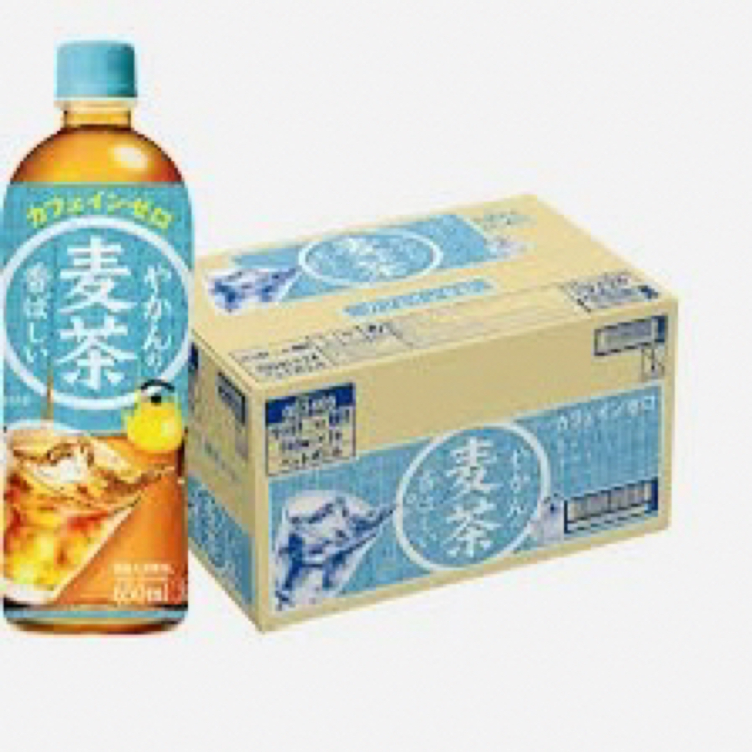 コカ・コーラ(コカコーラ)のやかんの麦茶 from 爽健美茶 650ml ×24本 f 食品/飲料/酒の飲料(茶)の商品写真