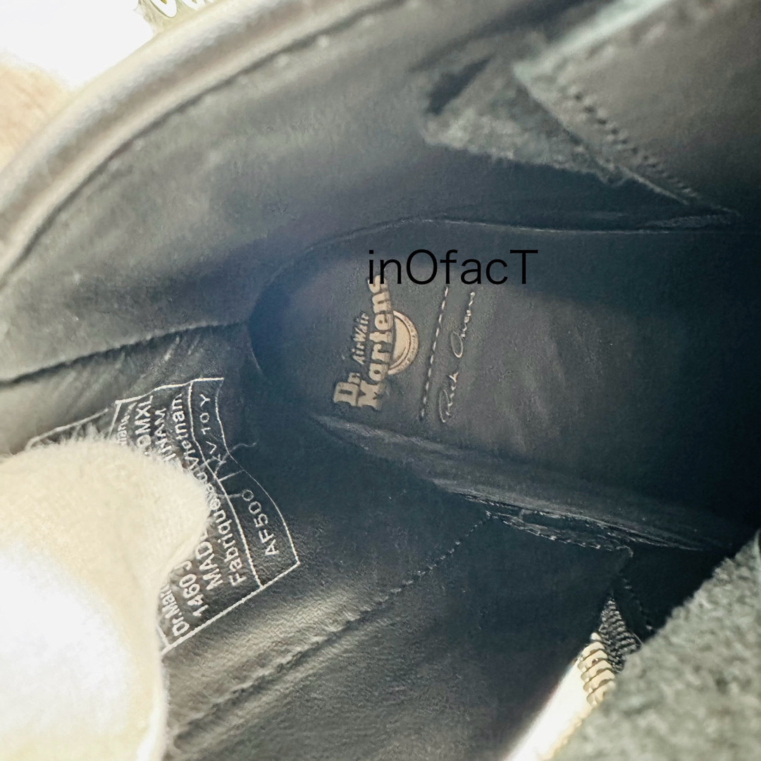 Rick Owens(リックオウエンス)のリックオウエンス× ドクターマーチン 1460 DMXL ジャンボレース ブーツ メンズの靴/シューズ(ブーツ)の商品写真