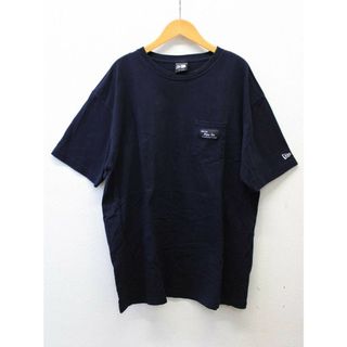 ニューエラー(NEW ERA)の‡NEW ERA/ニューエラ‡ポケット付きTシャツ/カットソー/半袖 ネイビー/紺 メンズ XXL【中古】 春夏秋冬 411042(Tシャツ/カットソー(半袖/袖なし))