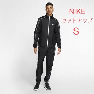 ナイキ(NIKE)のNIKE トラックスーツ セットアップ BV3031 上下 ブラック S(ナイロンジャケット)