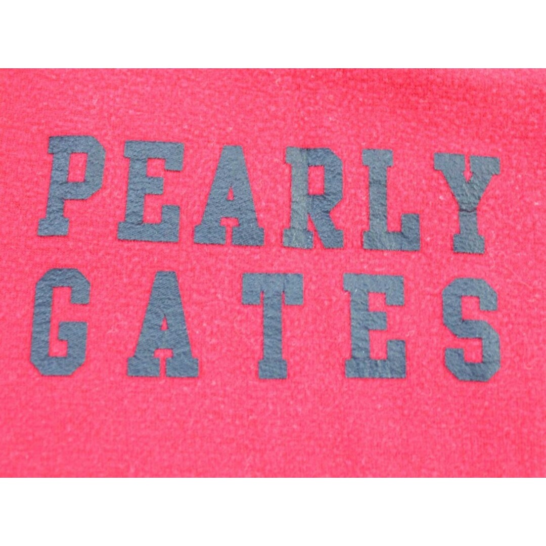 PEARLY GATES(パーリーゲイツ)の■PEARLY GATES/パーリーゲイツ■プリントカットソー/ゴルフ/ロゴ/長袖 ピンク メンズ 5【中古】春夏秋冬 402132 メンズのトップス(Tシャツ/カットソー(半袖/袖なし))の商品写真