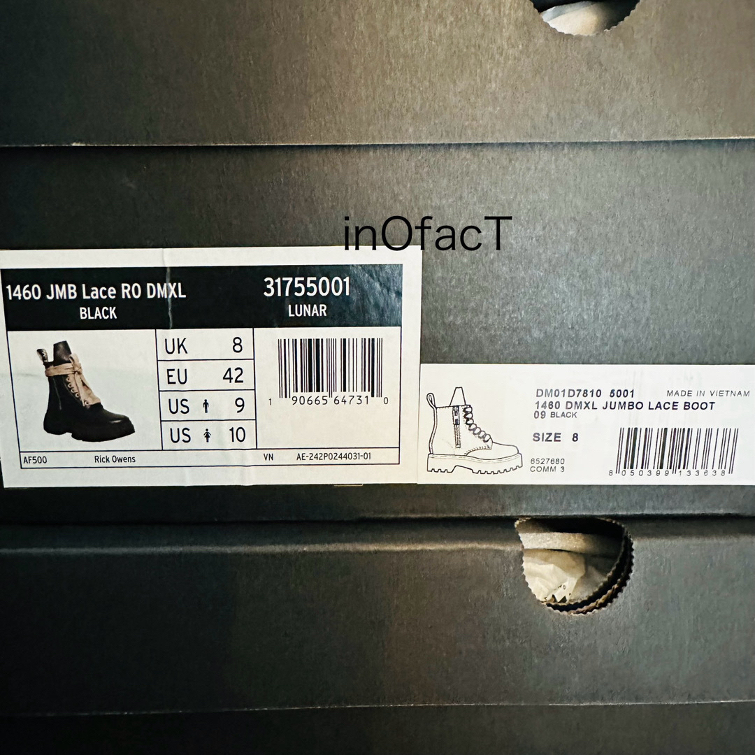 Dr.Martens(ドクターマーチン)のリックオウエンス× ドクターマーチン 1460 DMXL ジャンボレース ブーツ メンズの靴/シューズ(ブーツ)の商品写真