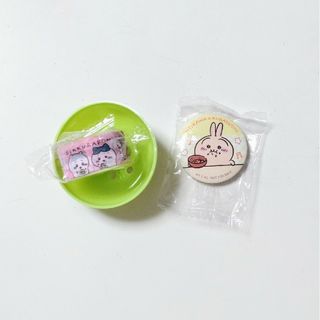 チイカワ(ちいかわ)のちいかわ くら寿司 ビッくらポン 缶バッジ うさぎ マスキングテープ ピンク(キャラクターグッズ)