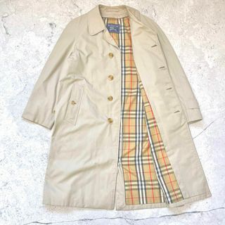 バーバリー(BURBERRY)の【90s バーバリー】イギリス製 Mサイズ相当 ノバチェック ステンカラーコート(その他)