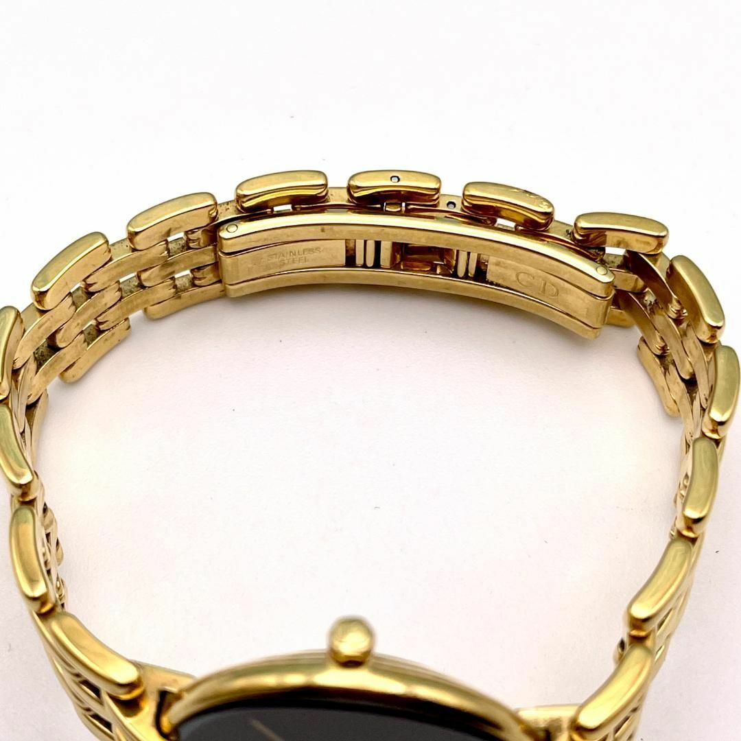 Christian Dior(クリスチャンディオール)の極美品■稼働 クリスチャンディオール レディース バギラ ゴールドブラックムーン レディースのファッション小物(腕時計)の商品写真