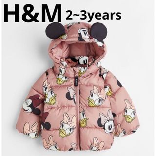 エイチアンドエイチ(H&H)のダウンジャケット ディズニー ミニーちゃん h&m アウター 上着 90 95(ジャケット/上着)